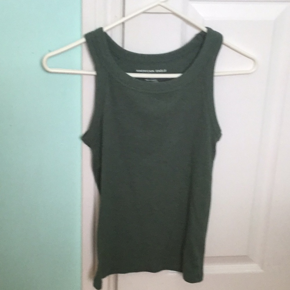 Green tank top